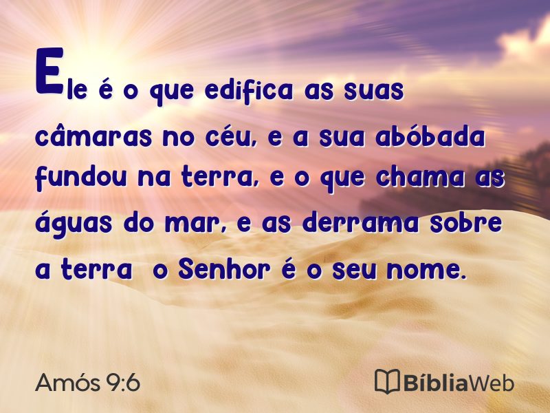 Amós 9:6 em imagem para compartilhar