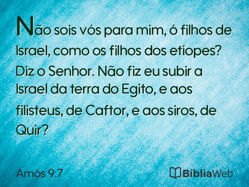 Amós 9:7 em imagem para compartilhar