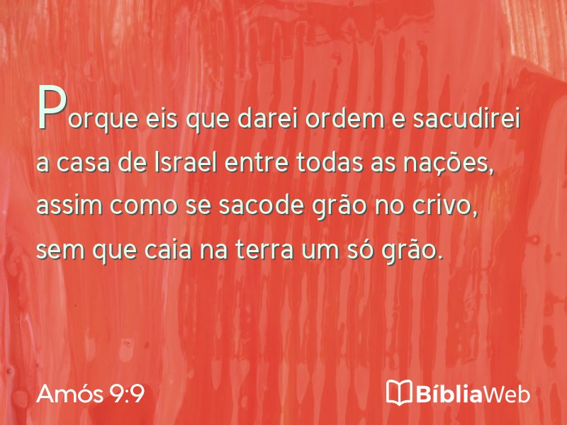 Amós 9:9 em imagem para compartilhar