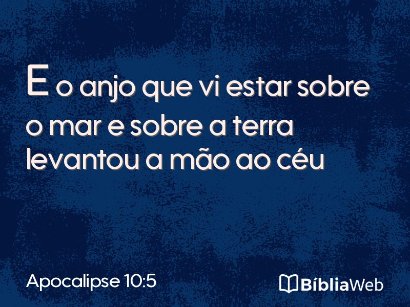 Apocalipse 10:5 em imagem para compartilhar