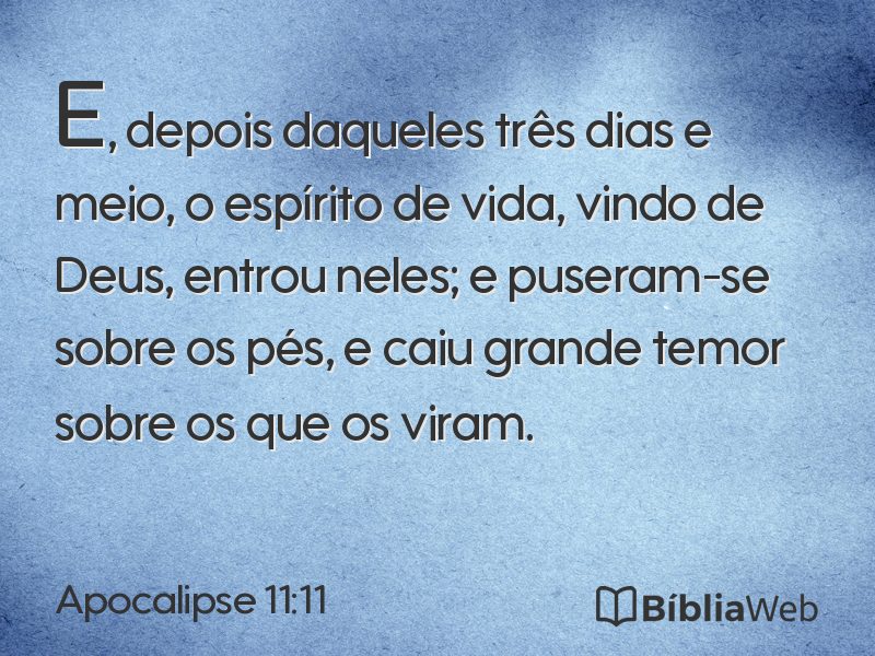 Apocalipse 11:11 em imagem para compartilhar