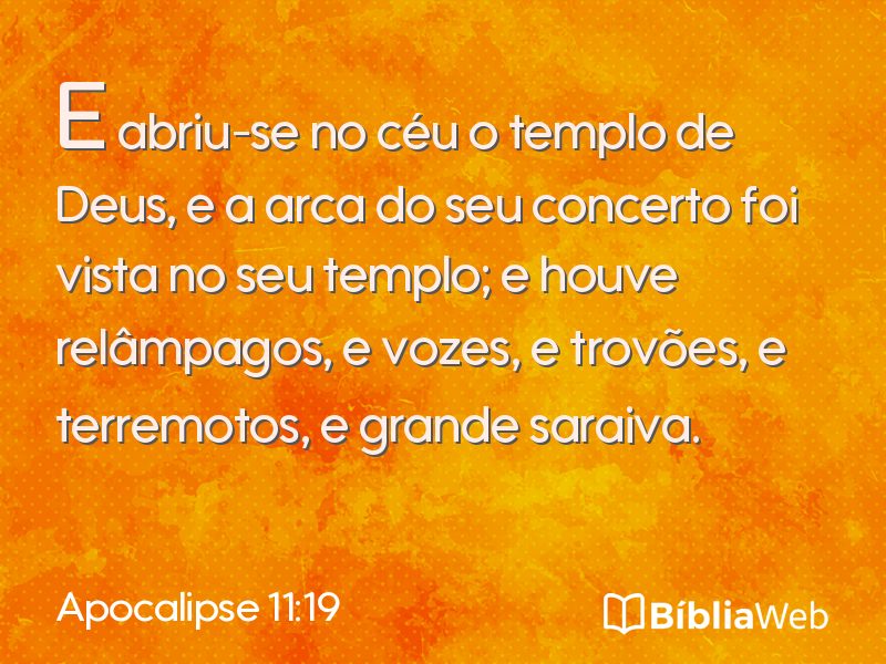 Apocalipse 11:19 em imagem para compartilhar