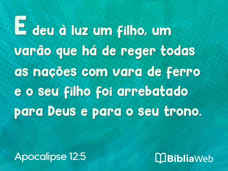 Apocalipse 12:5 em imagem para compartilhar