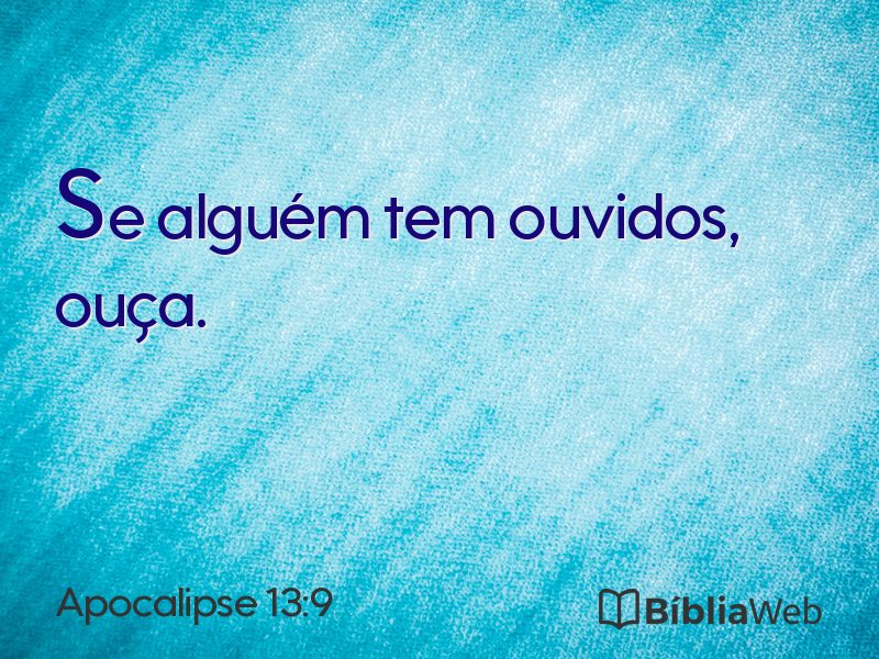 Apocalipse 13:9 em imagem para compartilhar