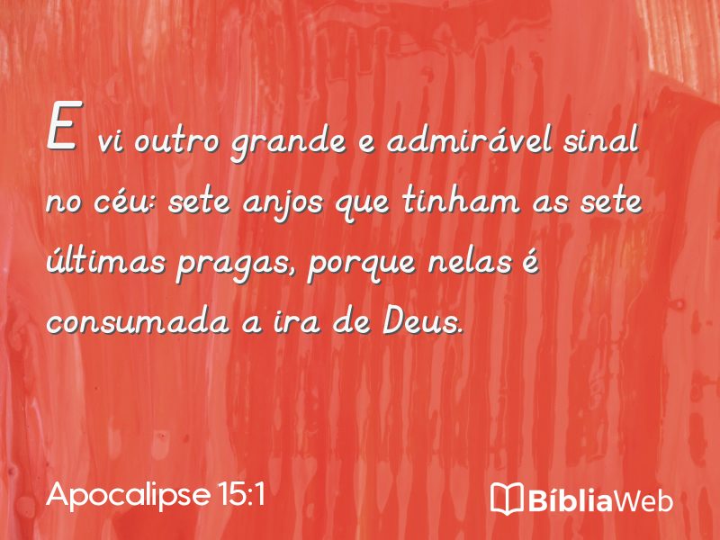 Apocalipse 15:1 em imagem para compartilhar