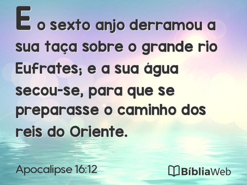 Apocalipse 16:12 em imagem para compartilhar