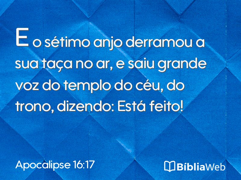 Apocalipse 16:17 em imagem para compartilhar