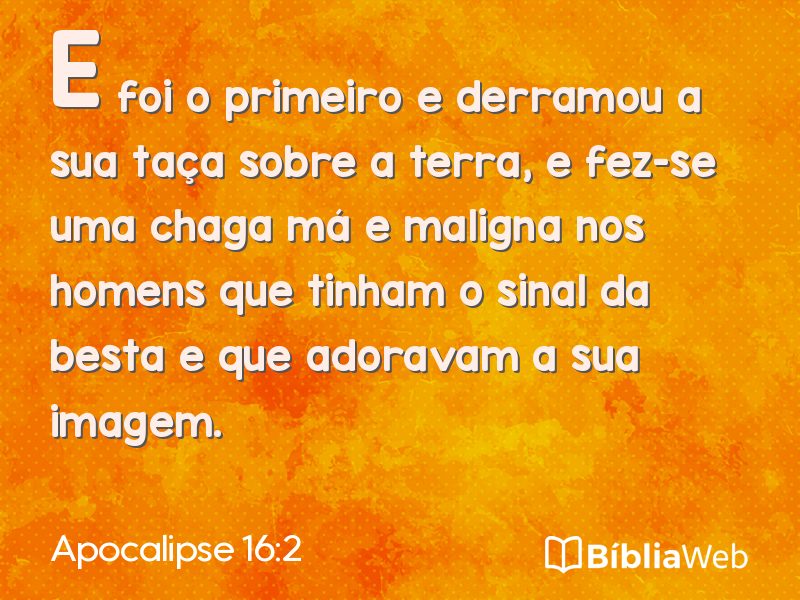 Apocalipse 16:2 em imagem para compartilhar
