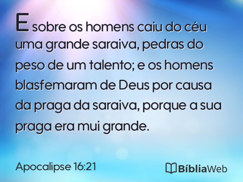 Apocalipse 16:21 em imagem para compartilhar