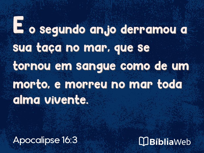Apocalipse 16:3 em imagem para compartilhar