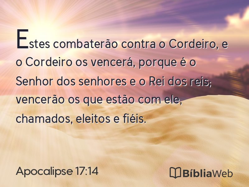 Apocalipse 17:14 em imagem para compartilhar