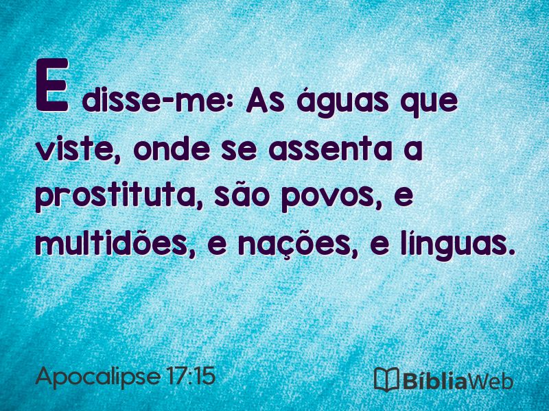 Apocalipse 17:15 em imagem para compartilhar