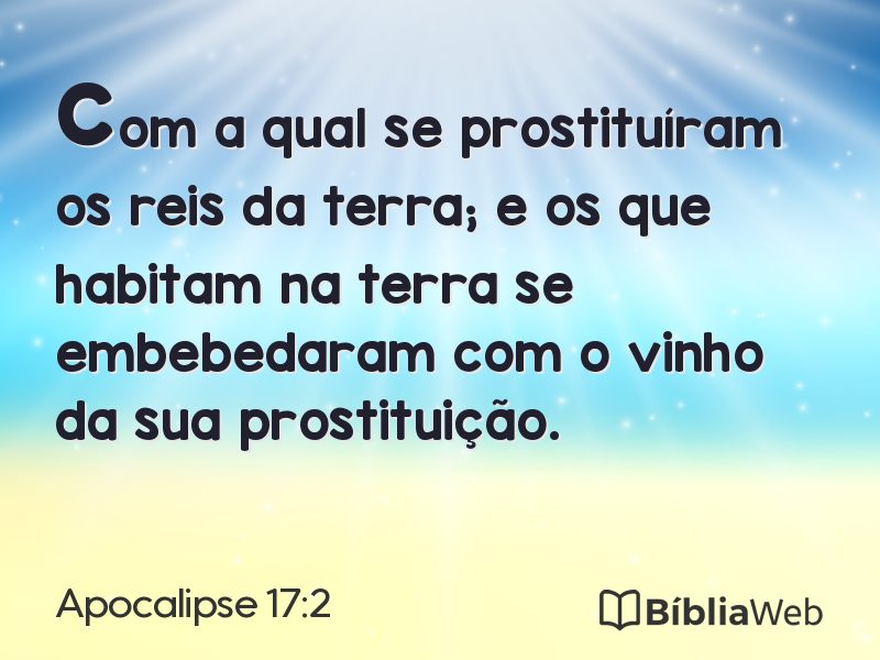 Apocalipse 17:2 em imagem para compartilhar