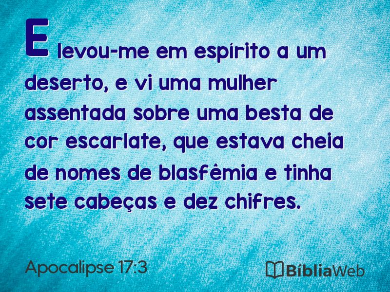 Apocalipse 17:3 em imagem para compartilhar