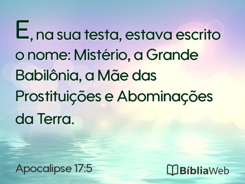 Apocalipse 17:5 em imagem para compartilhar