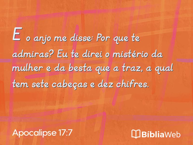 Apocalipse 17:7 em imagem para compartilhar