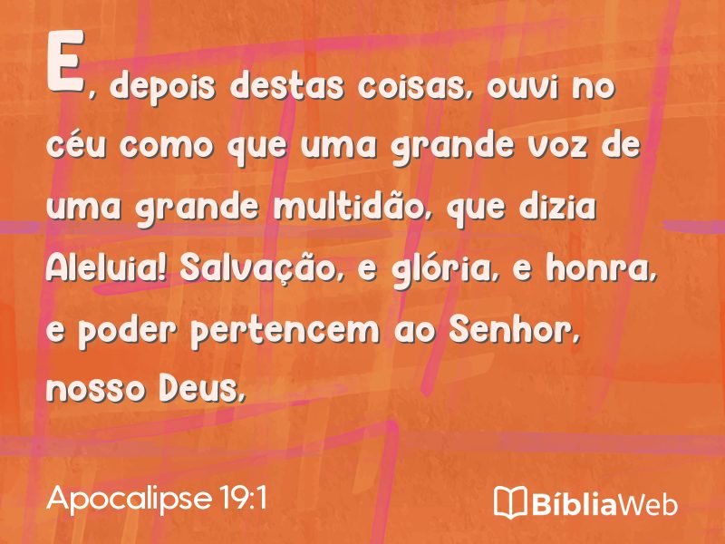 Apocalipse 19:1 em imagem para compartilhar