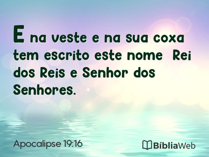 Apocalipse 19:16 em imagem para compartilhar