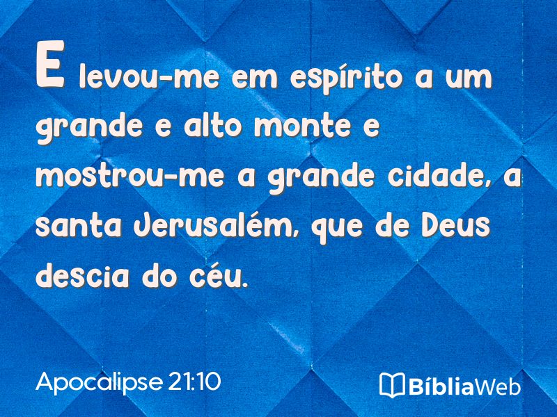 Apocalipse 21:10 em imagem para compartilhar
