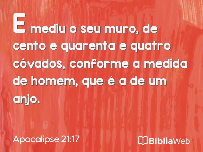 Apocalipse 21:17 em imagem para compartilhar