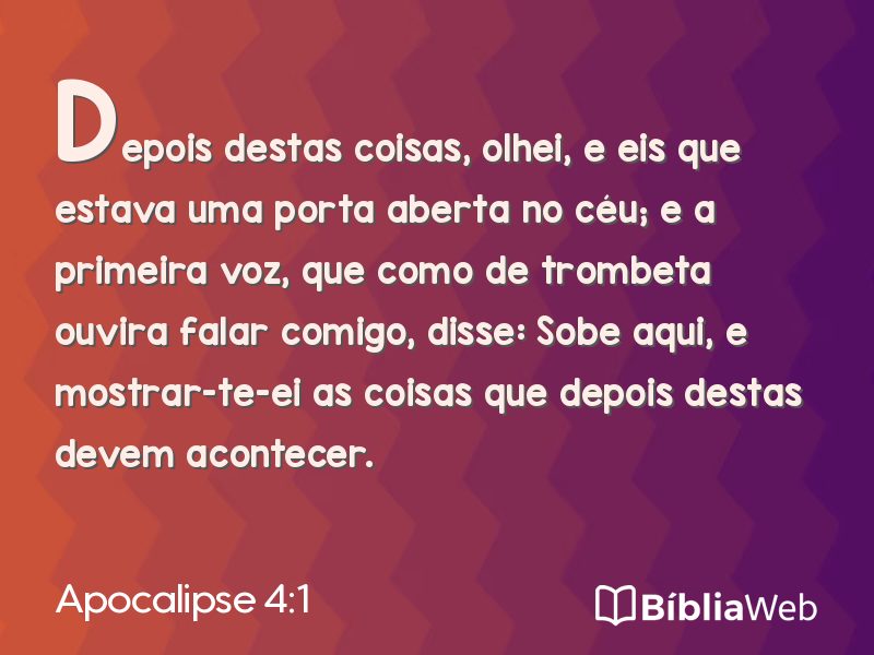 Apocalipse 4:1 em imagem para compartilhar