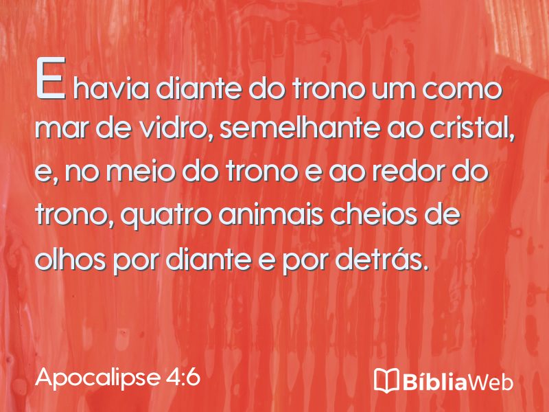Apocalipse 4:6 em imagem para compartilhar