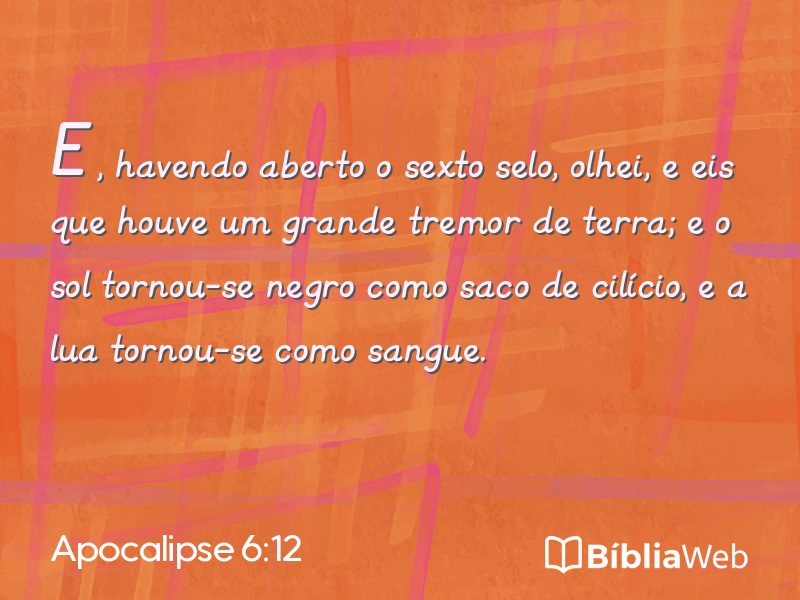 Apocalipse 6:12 em imagem para compartilhar