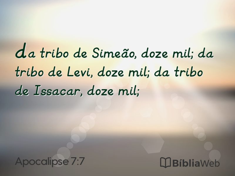Apocalipse 7:7 em imagem para compartilhar