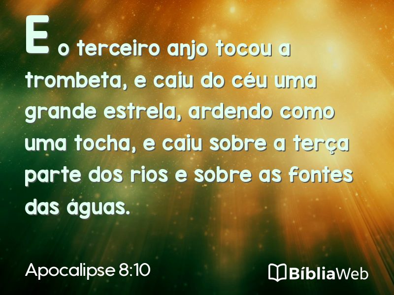 Apocalipse 8:10 em imagem para compartilhar