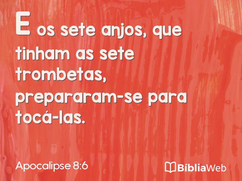 Apocalipse 8:6 em imagem para compartilhar