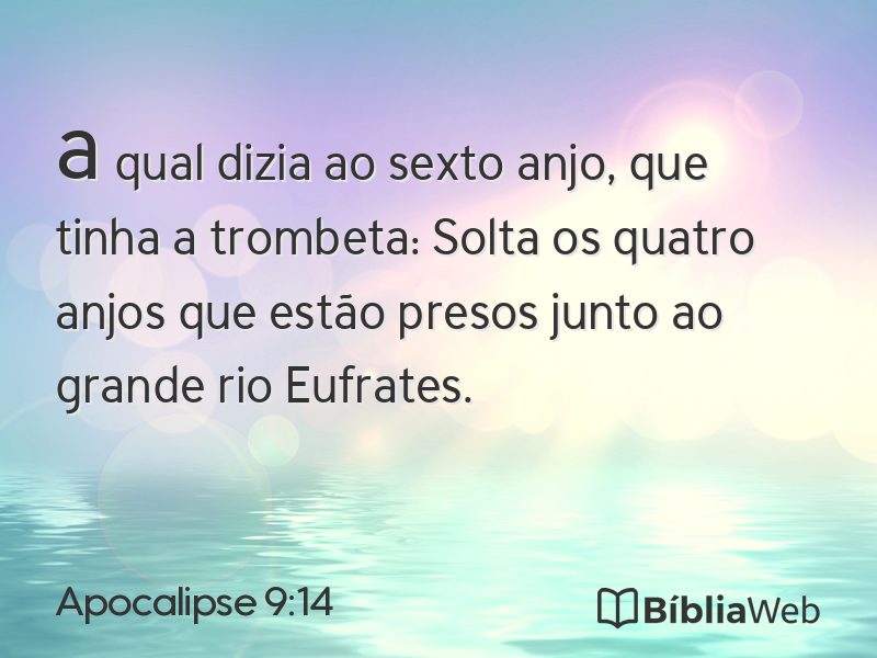 Apocalipse 9:14 em imagem para compartilhar