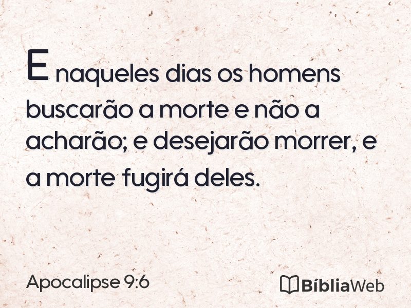 Apocalipse 9:6 em imagem para compartilhar