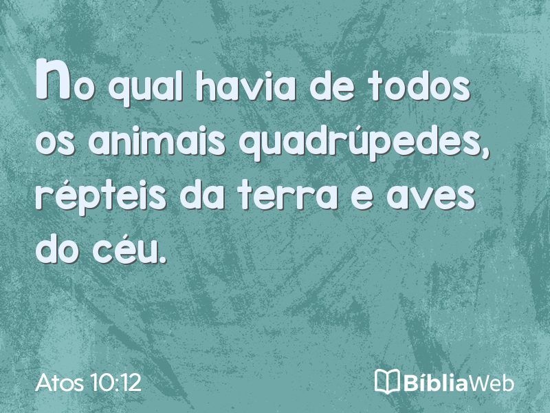 Atos 10:12 em imagem para compartilhar