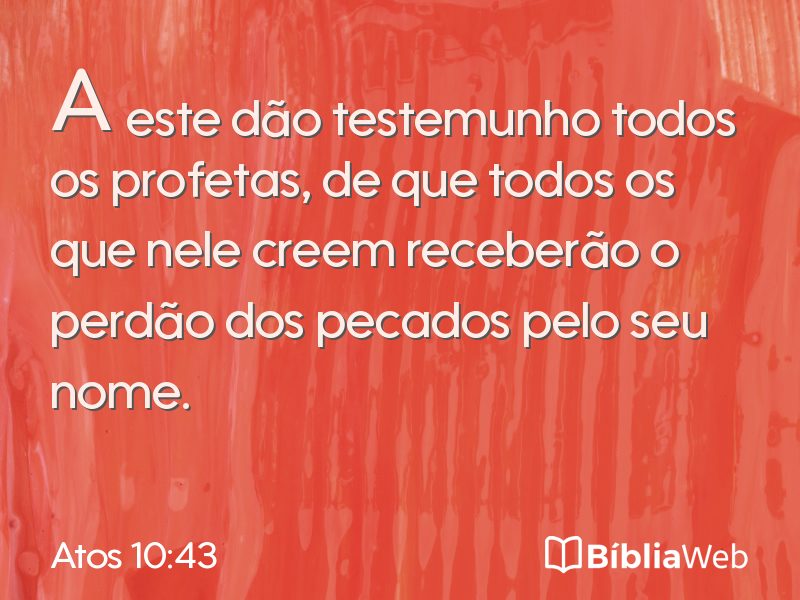 Atos 10:43 em imagem para compartilhar