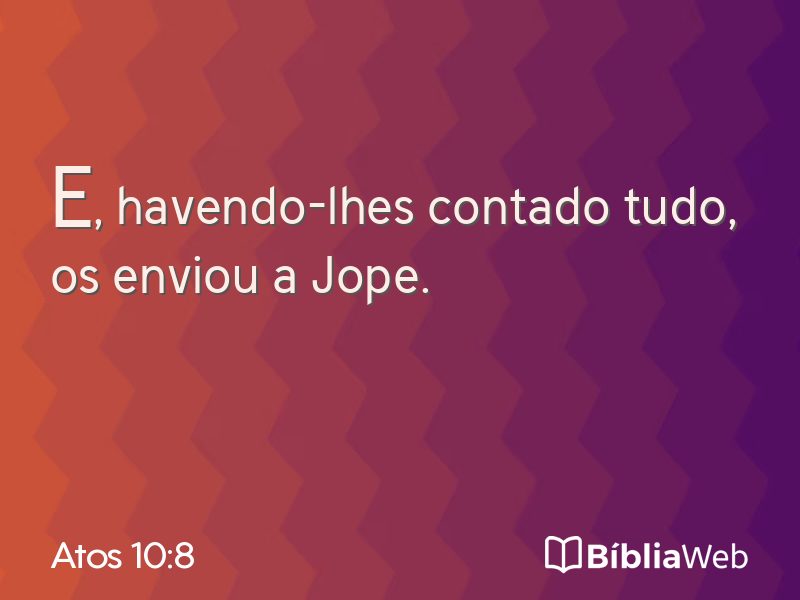 Atos 10:8 em imagem para compartilhar