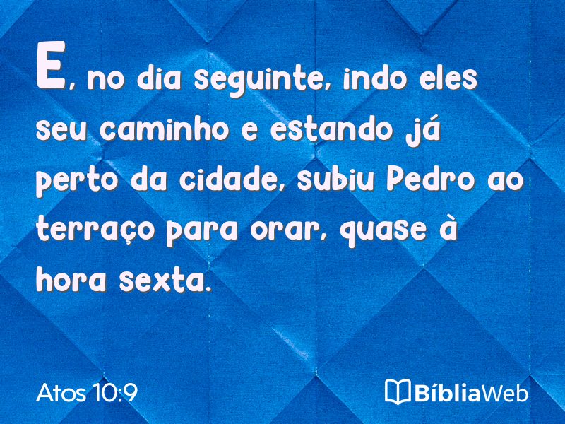 Atos 10:9 em imagem para compartilhar