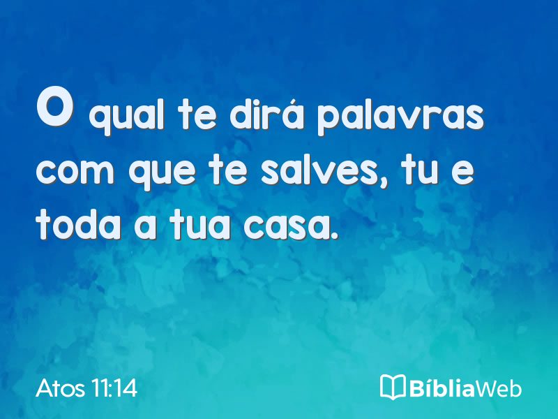 Atos 11:14 em imagem para compartilhar