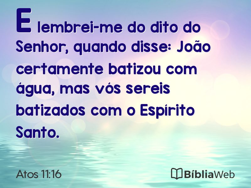 Atos 11:16 em imagem para compartilhar