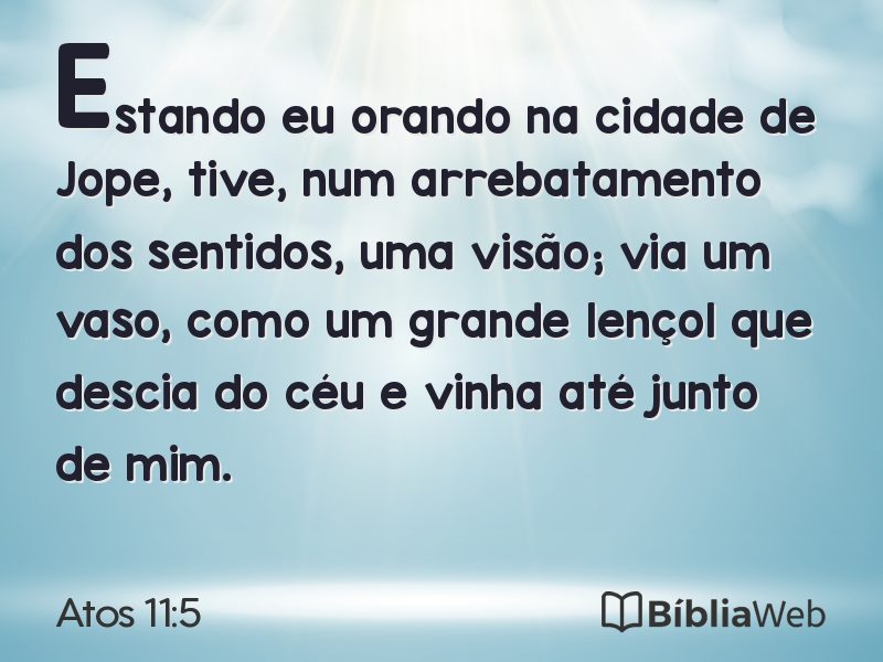 Atos 11:5 em imagem para compartilhar