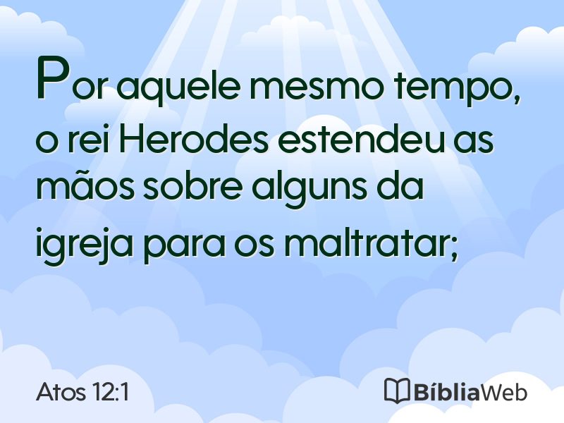 Atos 12:1 em imagem para compartilhar