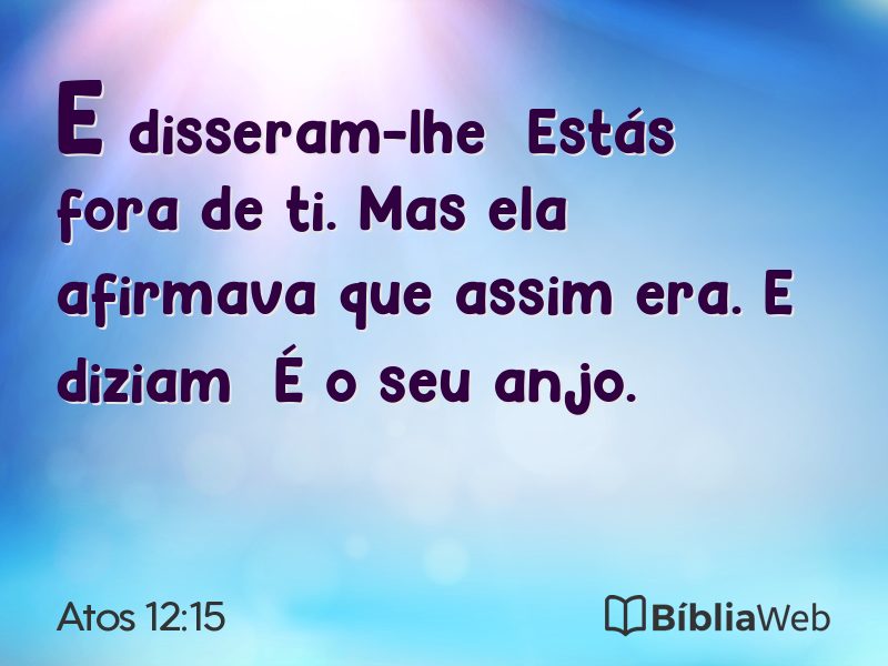 Atos 12:15 em imagem para compartilhar