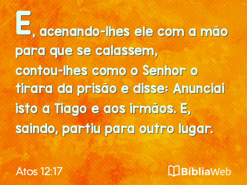 Atos 12:17 em imagem para compartilhar