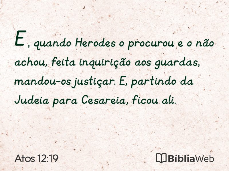 Atos 12:19 em imagem para compartilhar