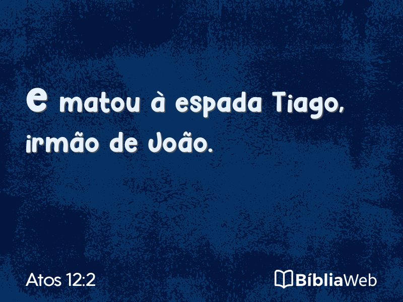 Atos 12:2 em imagem para compartilhar