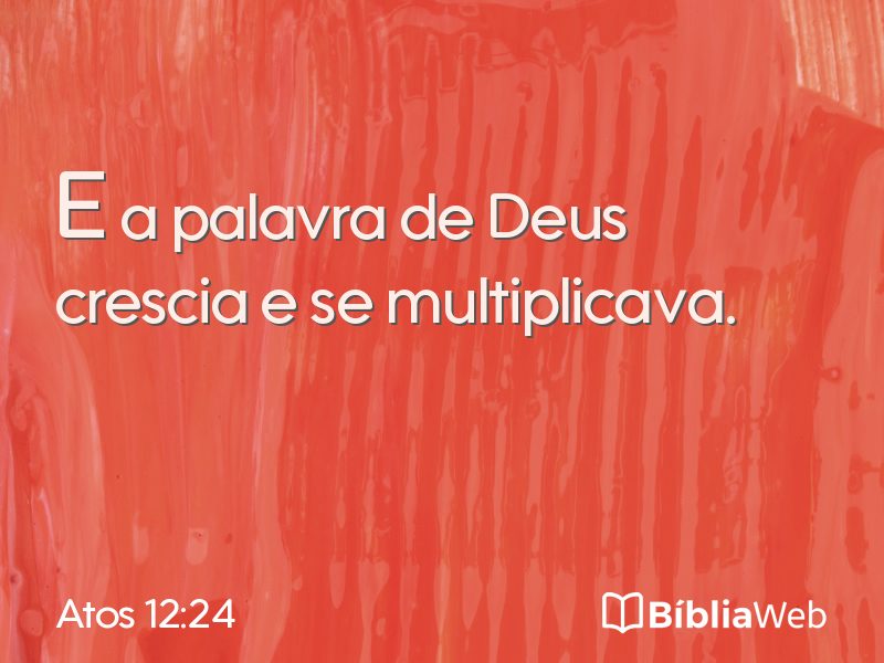Atos 12:24 em imagem para compartilhar