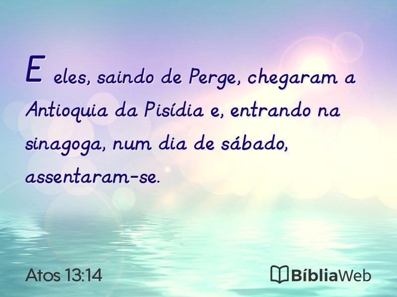 Atos 13:14 em imagem para compartilhar