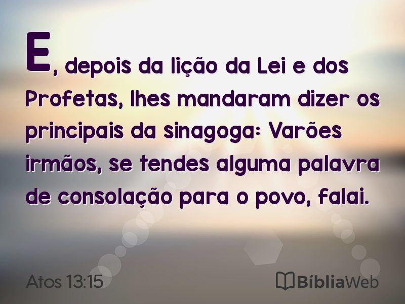 Atos 13:15 em imagem para compartilhar
