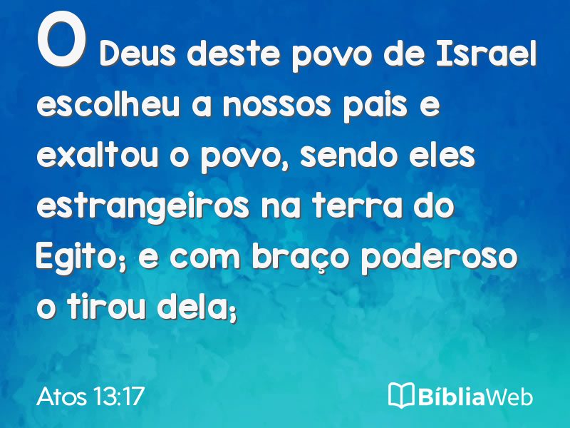 Atos 13:17 em imagem para compartilhar
