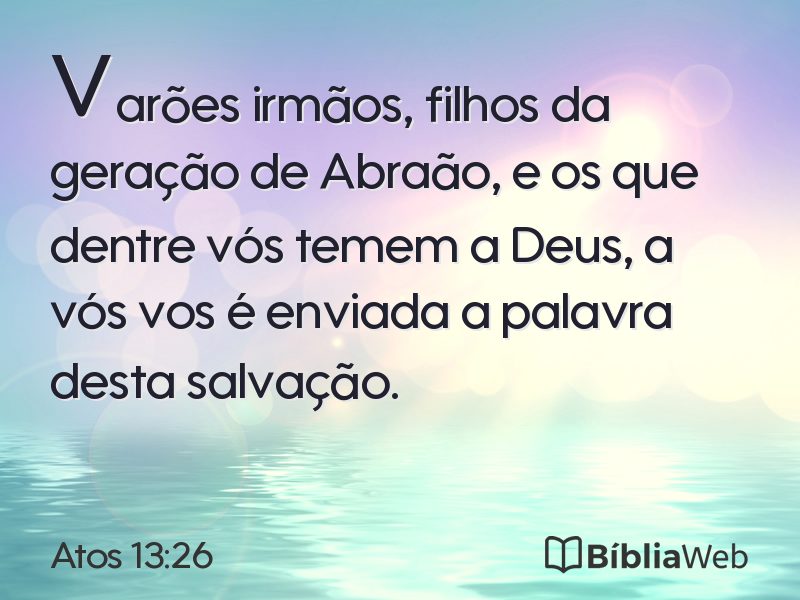 Atos 13:26 em imagem para compartilhar