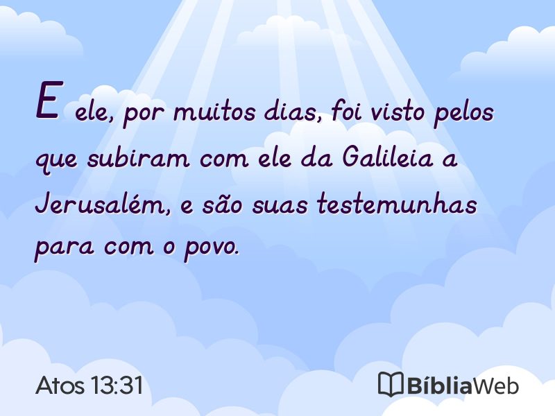 Atos 13:31 em imagem para compartilhar
